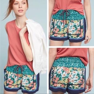 Anthropologie Hei Hei Lotus Print Shorts